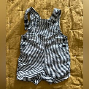 Petit Bateau striped overalls in 12M